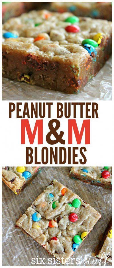 Peanut Butter Desserts: Peanut Butter M&m Blondies