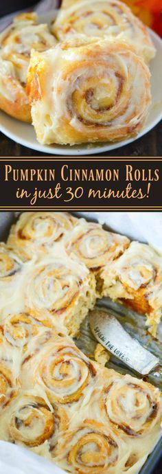 Thanksgiving Desserts: Pumpkin Cinnamon Rolls