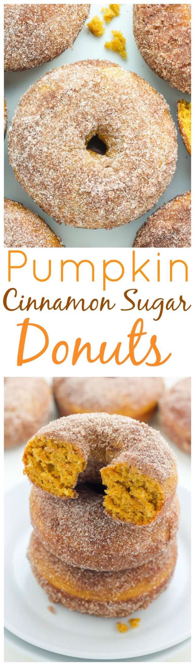 Pumpkin Spice Recipes: Pumpkin Cinnamon Sugar Donuts