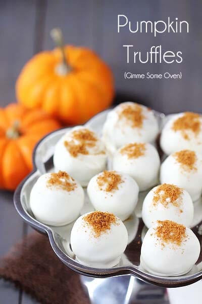 Truffle Dessert Recipes: Pumpkin Cream Cheese Truffles
