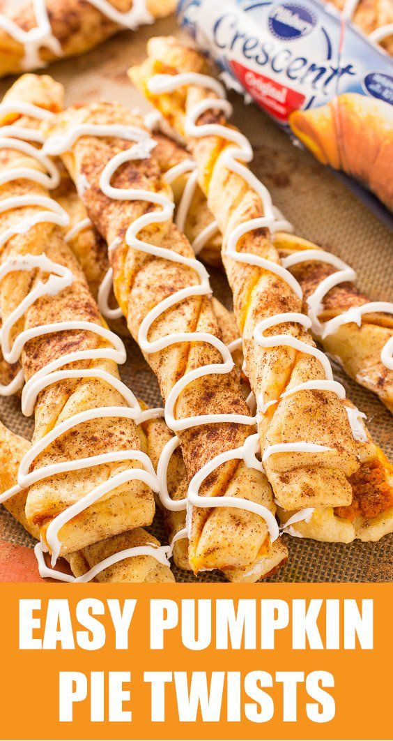 Thanksgiving Desserts: Pumpkin Pie Twists