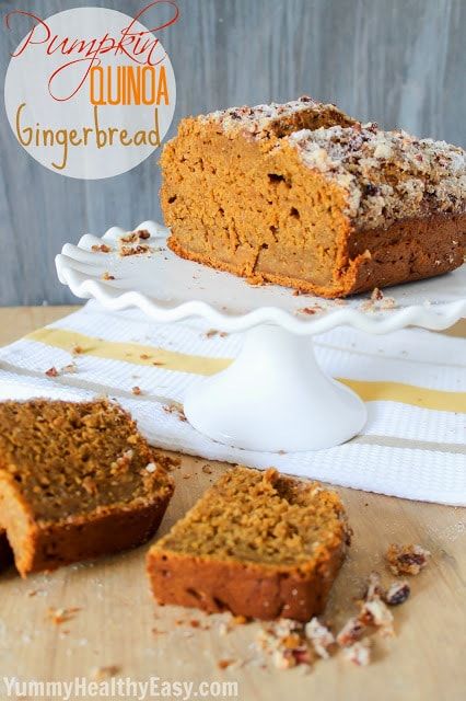 Christmas Gingerbread Recipes: Pumpkin Quinoa Gingerbread