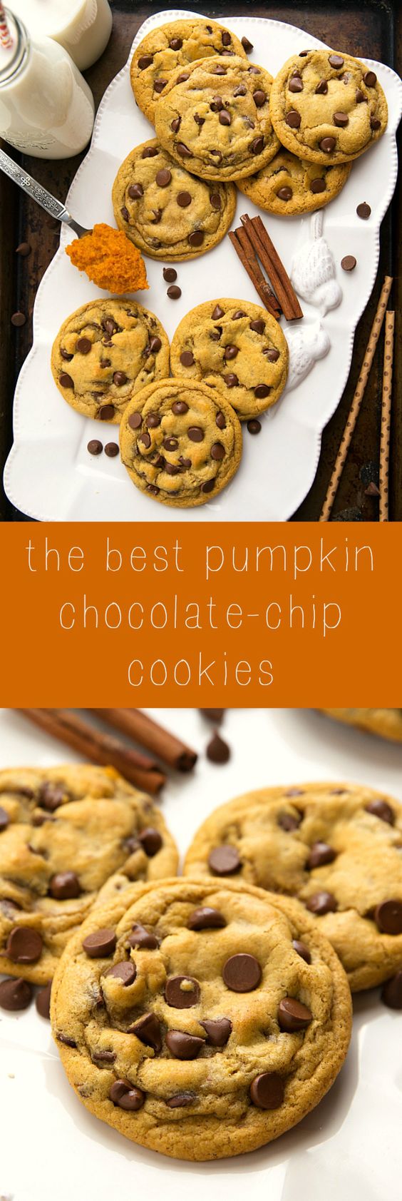 Pumpkin Spice Chocolate-chip Cookies