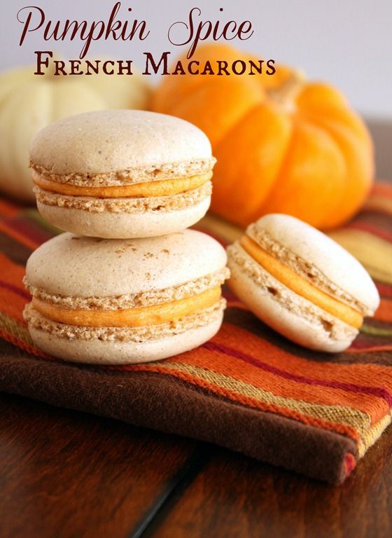 Pumpkin Spice French Macarons