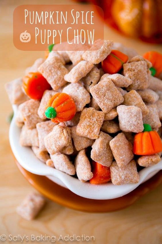 Pumpkin Spice Recipes: Pumpkin Spice Puppy Chow