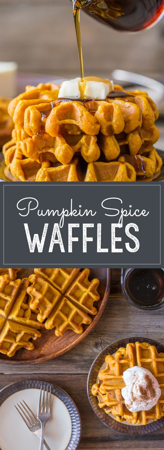 Pumpkin Spice Recipes: Pumpkin Spice Waffles