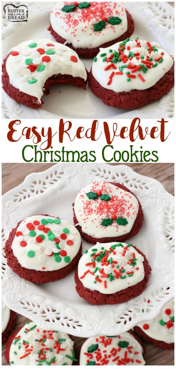 Christmas Cookies: Red Velvet Christmas Cookies