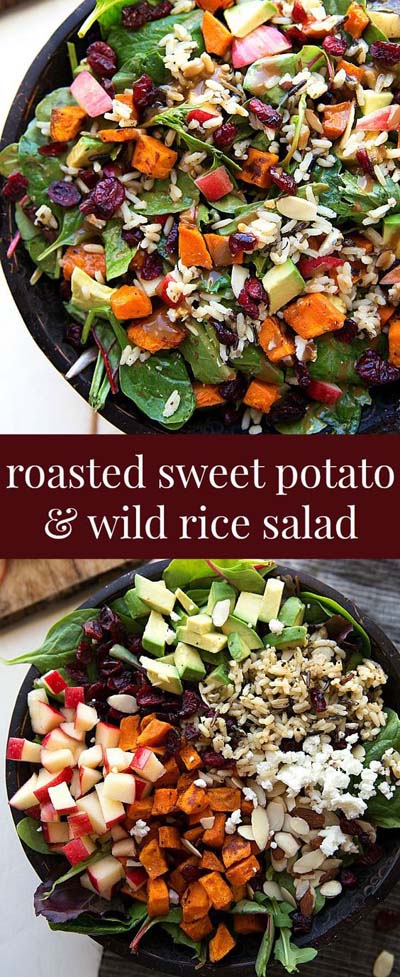 Healthy salad recipes: Roasted Sweet Potato And Wild Rice Salad