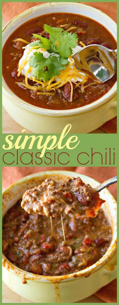 Chili Recipes: Simple Classic Chili