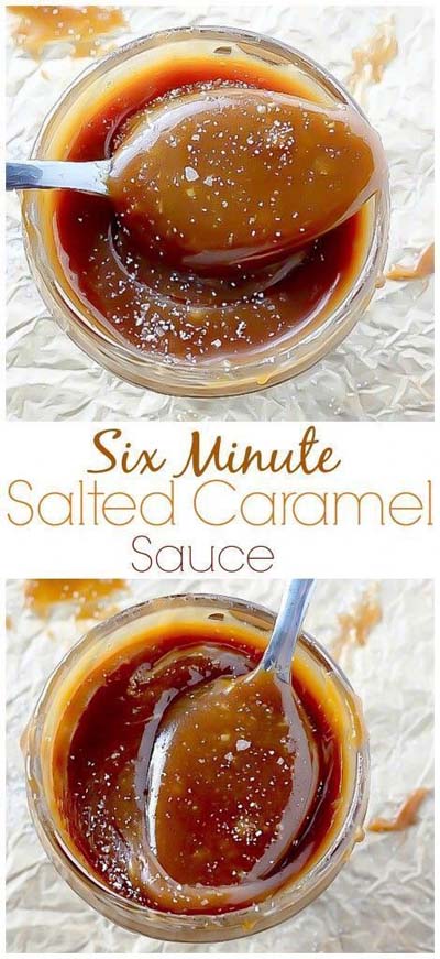 Easy caramel dessert recipes: Sixute Salted Caramel Sauce