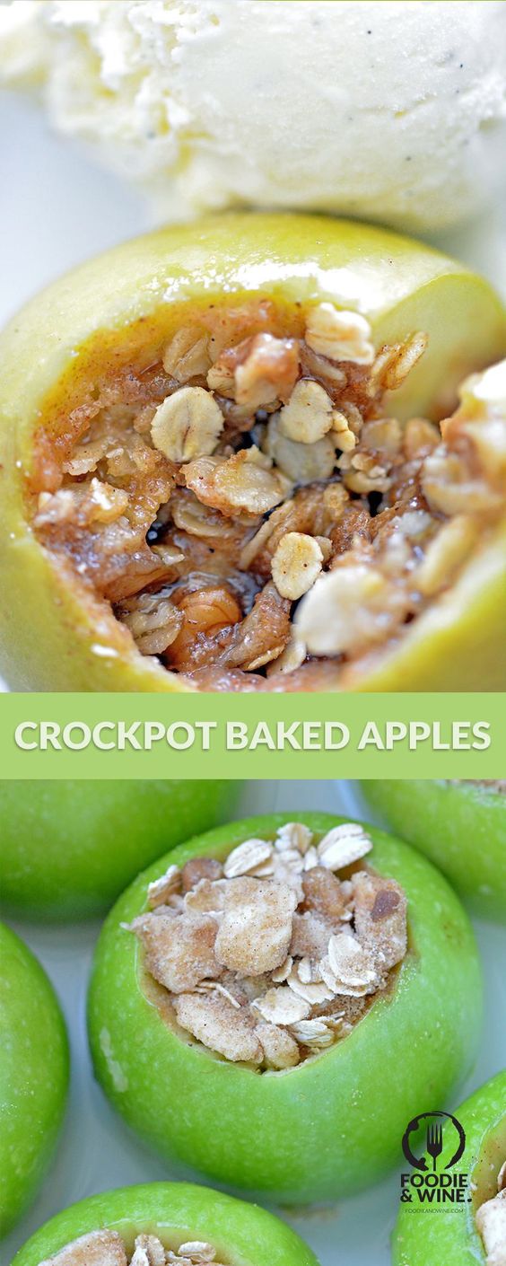 Thanksgiving Desserts: Slow Cooker Baked Apples