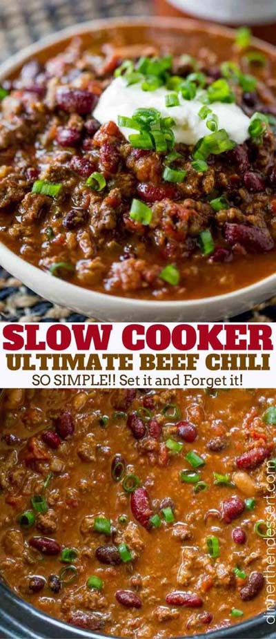 Chili Recipes: Slow Cooker Beef Chili