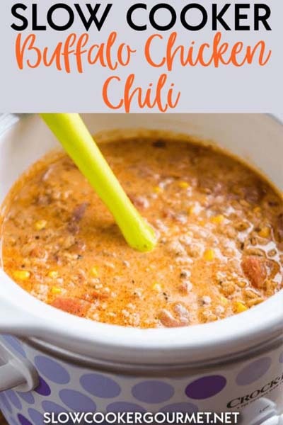 Slow Cooker Buffalo Chicken Chili