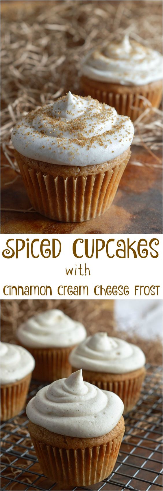 Thanksgiving Desserts: Spiced Cupcakes with Cinnamon Cream Cheese Frosting