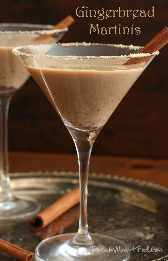 Christmas Gingerbread Recipes: Sugar-free Gingerbread Martinis