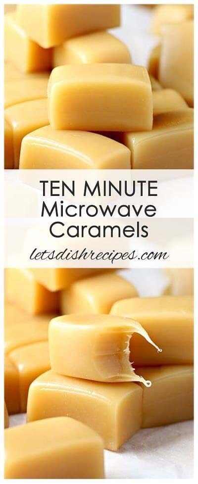 Easy caramel dessert recipes: Ten Minute Microwave Caramels