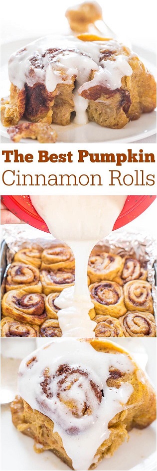 Pumpkin Spice Recipes: The Best Pumpkin Cinnamon Rolls