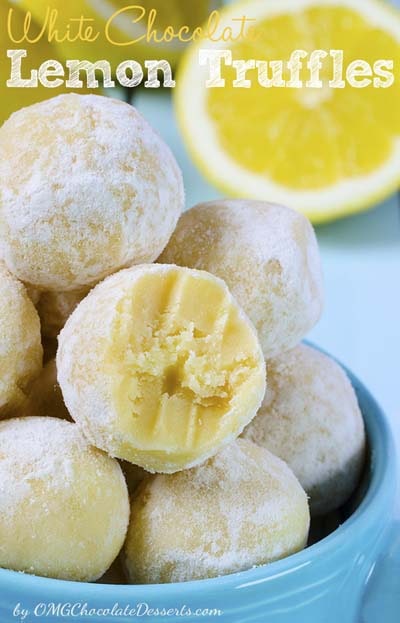 Truffle Dessert Recipes: White Chocolate Lemon Truffles