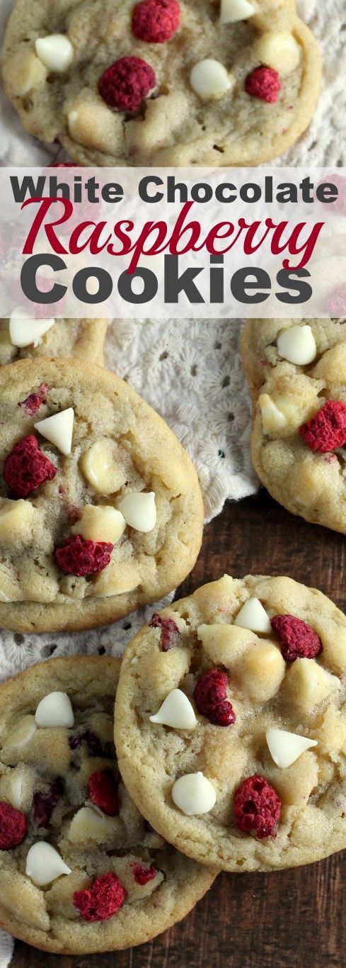 Christmas Cookies: White Chocolate Raspberry Cookies
