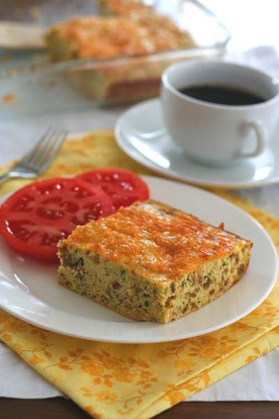 Keto Casserole Recipes: Zucchini Sausage Breakfast Bake