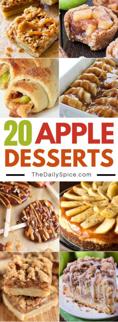 20 Amazing Apple Dessert Recipes - The Daily Spice