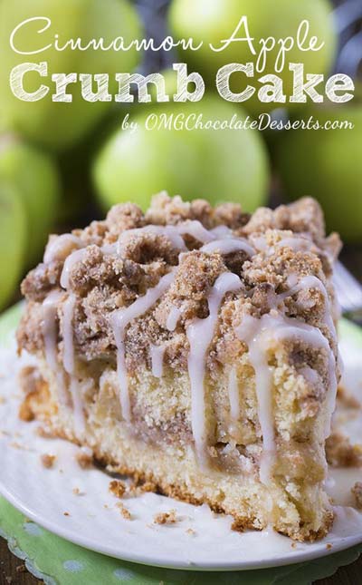 Apple dessert recipes: Cinnamon Apple Crumb Cake