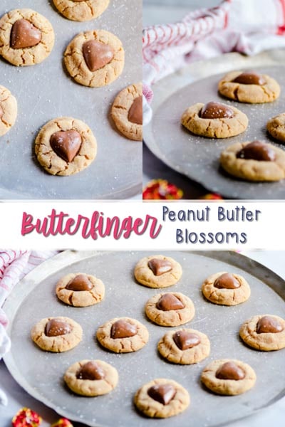 Valentines Day Treats: Butterfinger Peanut Butter Blossoms