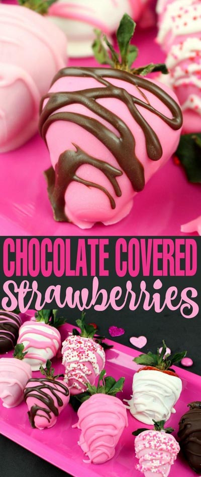 Valentines Day Treats: Chocolate Covered Strawberries