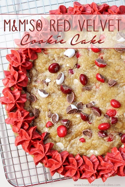 Valentines Day Treats: M&M’s Red Velvet Cookies