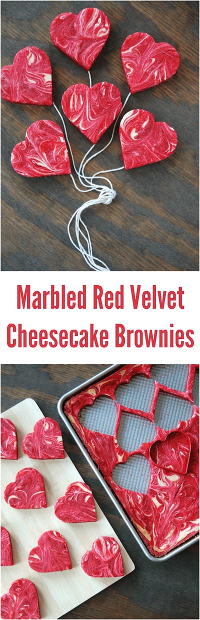 Valentines Day Treats: Marbled Red Velvet Cheesecake Brownies