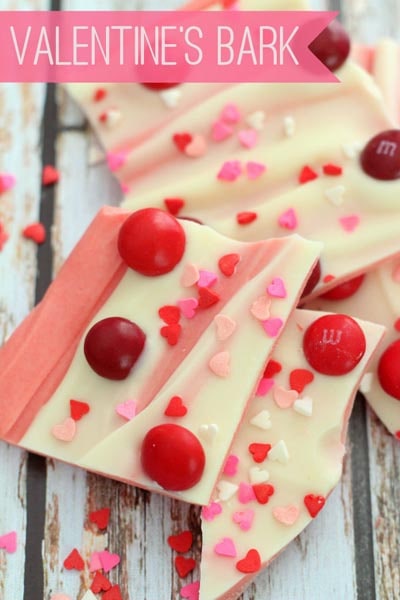 Valentines Day Treats: Valentines Bark