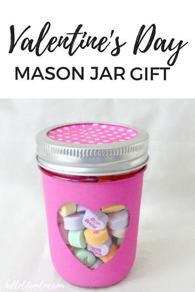 Valentines Day Mason Jar Gifts: Valentines Day Teacher DIY Gift