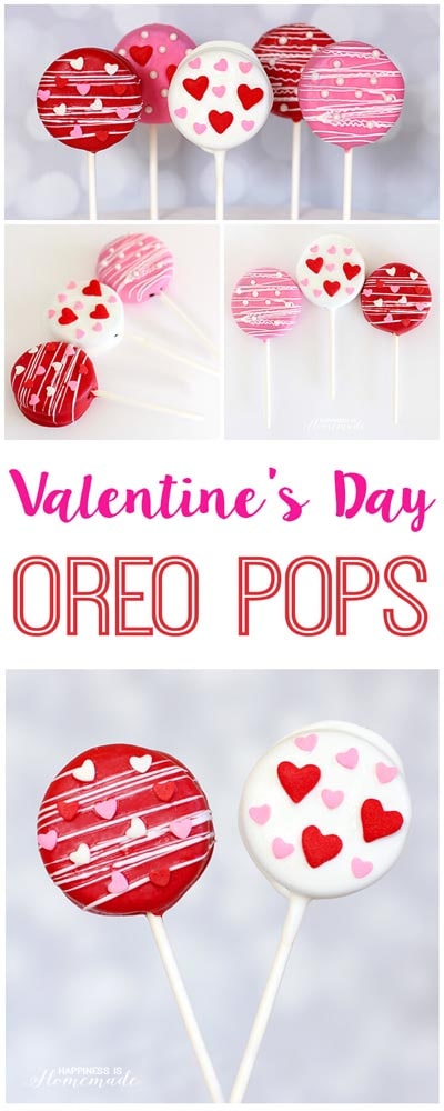 Valentines Day Treats: Valentine’s Day Oreo Pops