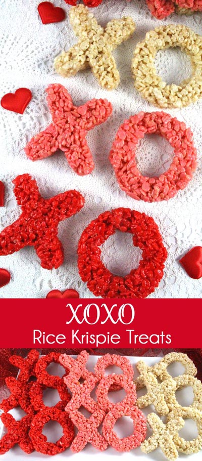 Valentines Day Treats: Xoxo Rice Krispie Treats