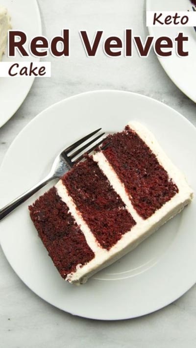 Keto Valentines Dessert Recipes & Treats: Keto Red Velvet Cake