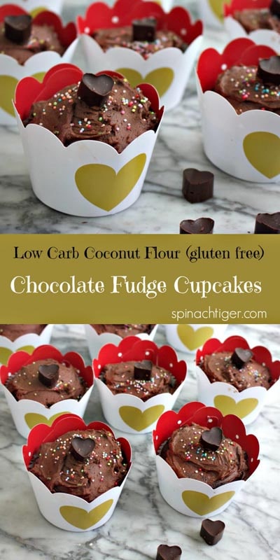 Keto Valentines Dessert Recipes & Treats: Low Carb Chocolate Cupcake Recipe