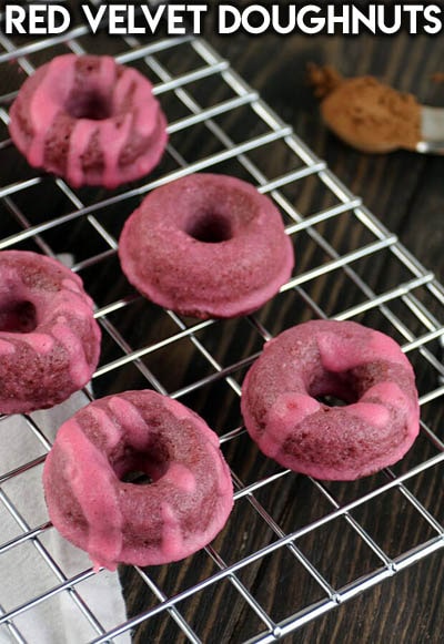 Keto Valentines Dessert Recipes & Treats: Red Velvet Doughnuts