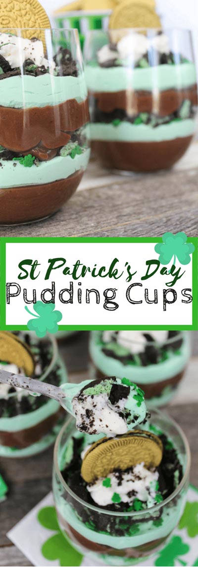 St Patrick's Day Desserts: St. Patrick’s Day Pudding Cups