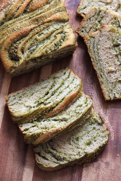 Homemade Baked Bread Recipes: Braided Pesto Bread