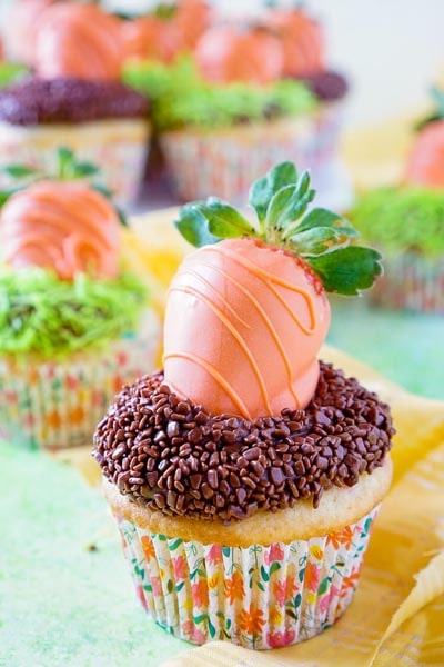 Easter desserts and treats: Carrot Patch Cupcakes