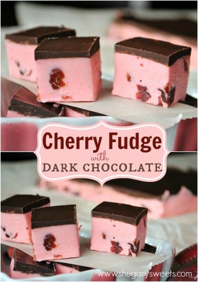 Cherry Fudge with Dark Chocolate