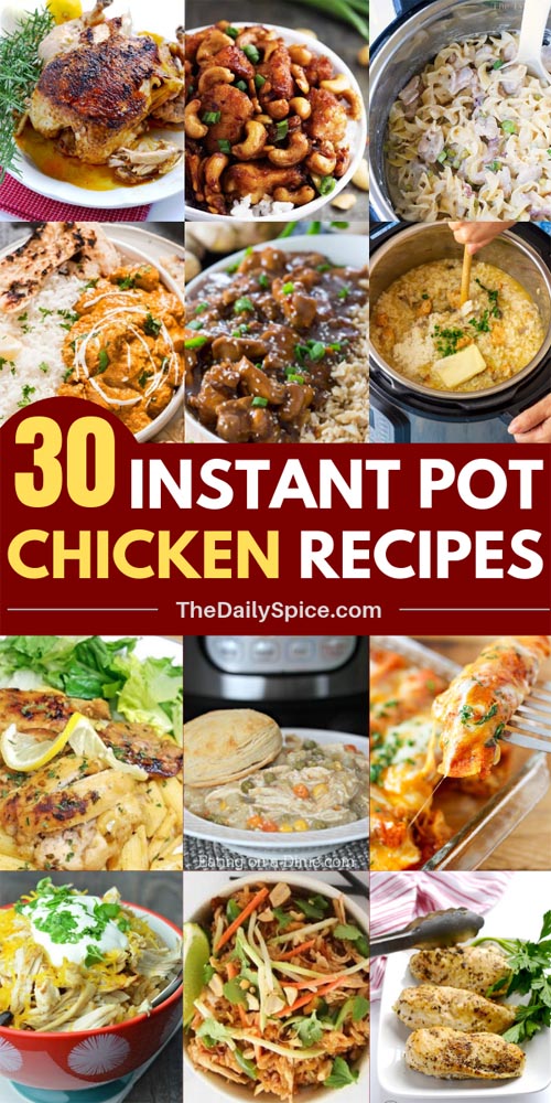 30 Chicken Instant Pot Recipes That Are Easy & Healthy - The Daily Spice