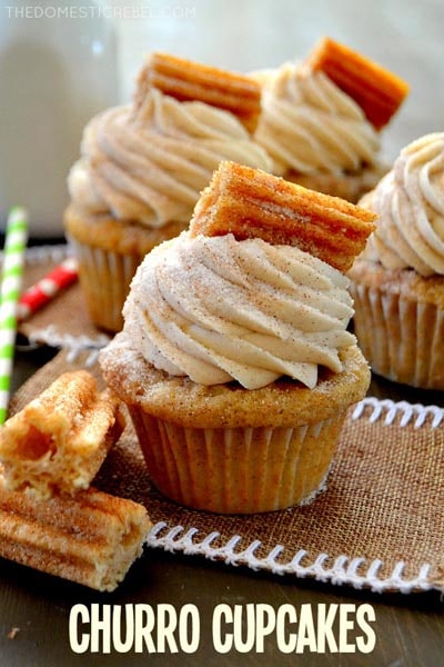 Churro Cupcakes