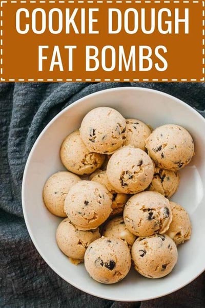 Keto Fat Bombs: Cookie Dough Fat Bombs