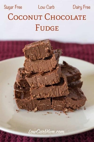 Keto Fat Bombs: Dairy Free Coconut Chocolate Fudge