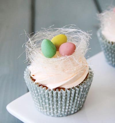 Easter Rose and Orange Cupcake