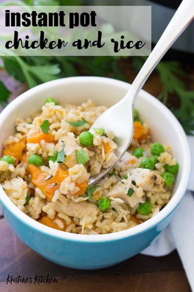 Easy Instant Pot Chicken and Rice