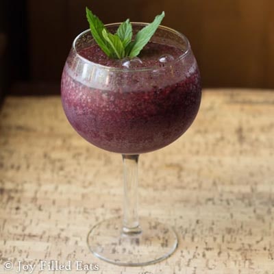 Keto Cocktails: Frozen Blueberry Mojito