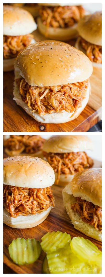 Chicken Instant Pot Recipes: Instant Pot BBQ Chicken Sliders