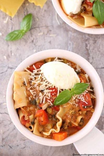 Instant Pot Lasagna Soup